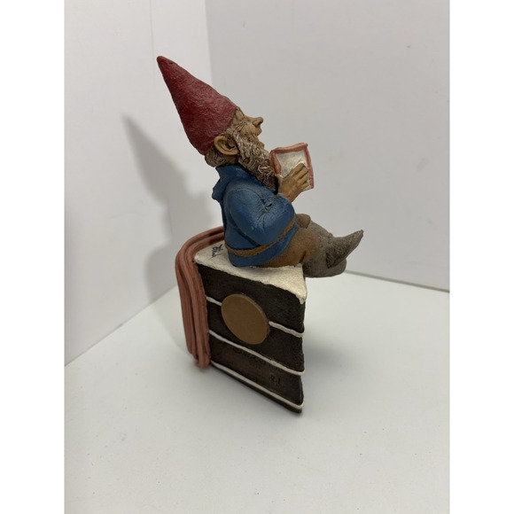 Tom Clark Birthday Cake Wedge Slice Gnome 1997 #81 Happy Birthday Signed - Picture 3 of 6